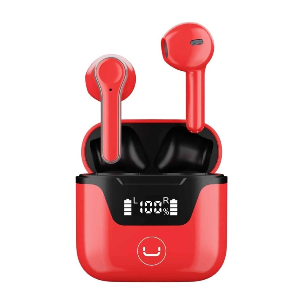 AUDIFONOS UNNO HYPER TWS – BLUETOOTH – ROJO