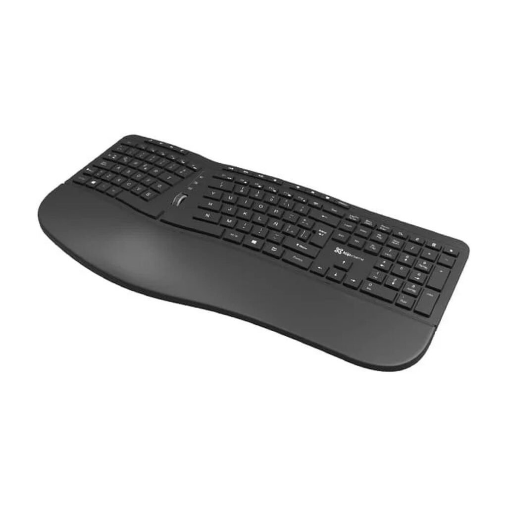 TECLADO KLIP ERGONOMICO TRANSCEND INALAMBRICO