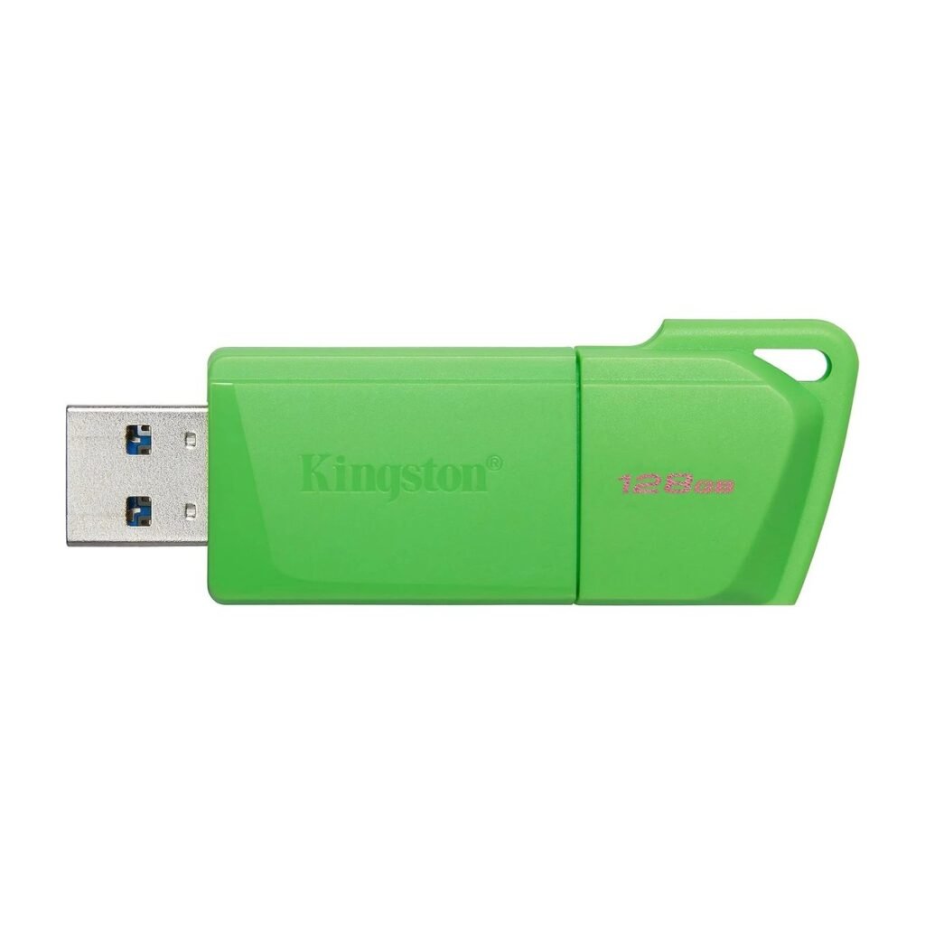 MEMORIA USB KINGSTON DATATRAVELER EXODIA M – USB 3.2 – 128GB – NEON VERDE