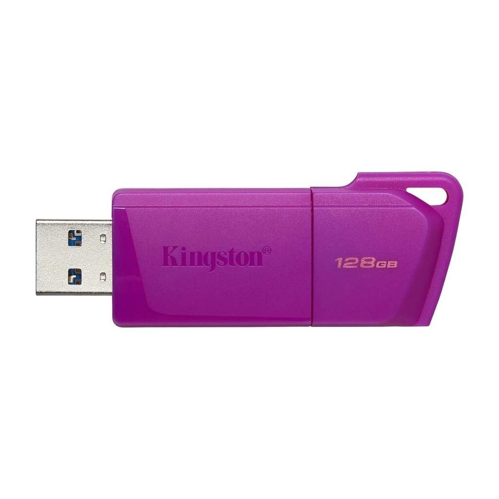 MEMORIA USB KINGSTON DATATRAVELER EXODIA M – USB 3.2 – 128GB – NEON MORADA
