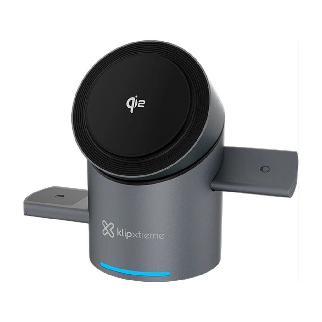 CARGADOR KLIP POWERDESK SPIN 3 EN 1 – CARGA INALAMBRICA