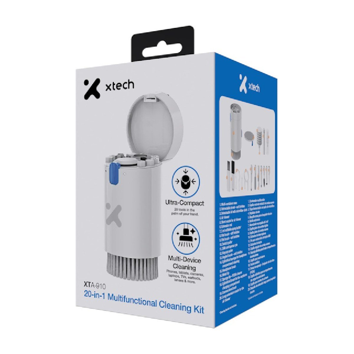 Kit Multifuncional Xtech 20 en 1 – Ultra Compacto – Blanco – XTA-910