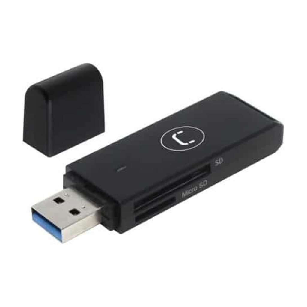 Lector de Memoria UNNO para SD/Micro SD/SDHC/Micro SDHC/SDXC/Micro SDXC – CR1004BK