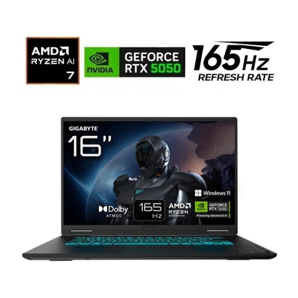 Gigabyte Gaming A16 – R7 260 – 16″ – 16GB – SSD 512GB – RTX 5050