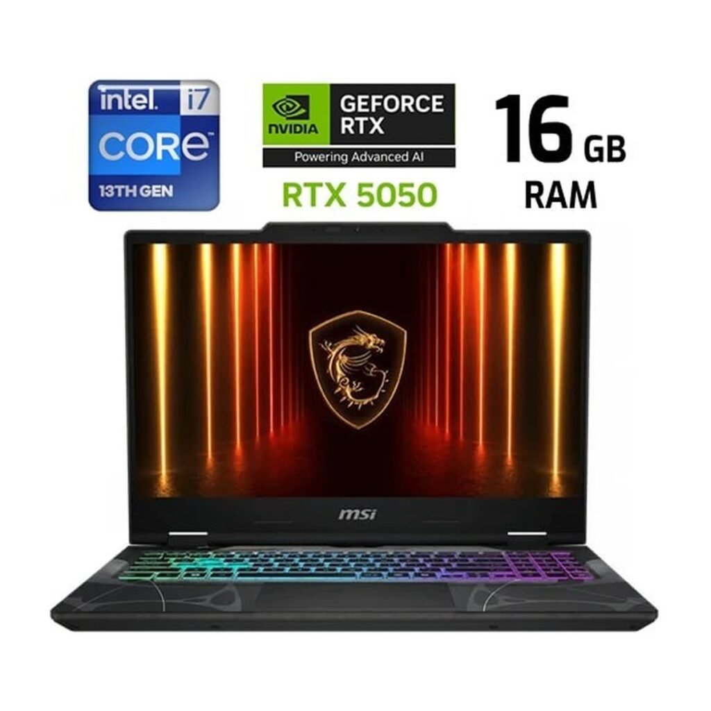 MSI Cyborg 15 – i7 13620H – 16GB – 512GB – RTX 5050 – Translucent Black