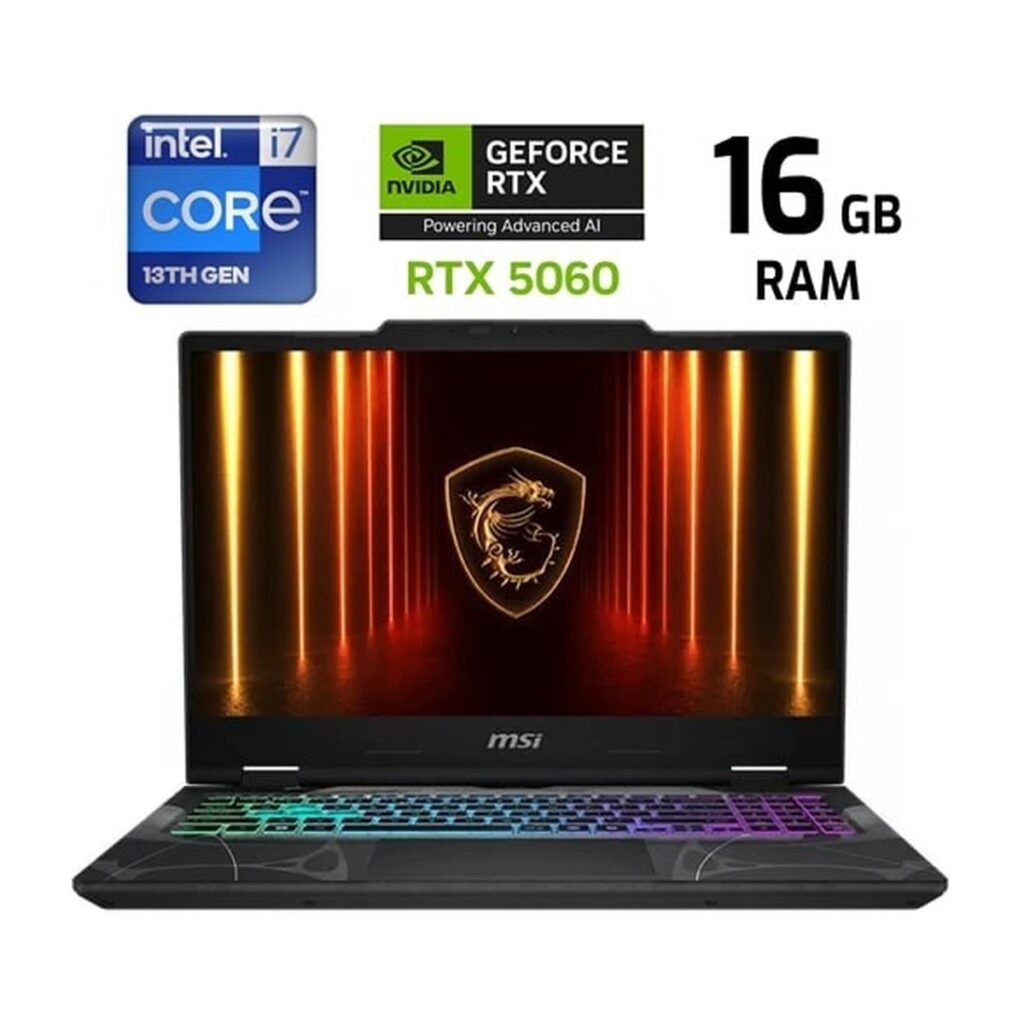 MSI Cyborg 15 – i7 13620H – 16GB – 512GB – RTX 5060 – Translucent Black