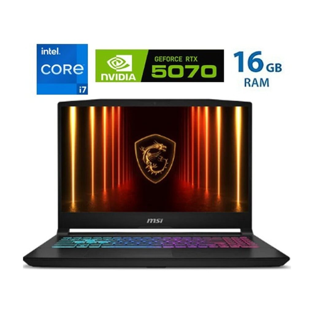 MSI Katana 15 HX – I7 14650HX – 15,6″ – QHD – 16GB – 1 TB – RTX5070 – 165Hz – Classic Black