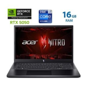 Acer Nitro V15 – i7 13620H – 16GB – 1TB – RTX 5050 – Obsidian Black