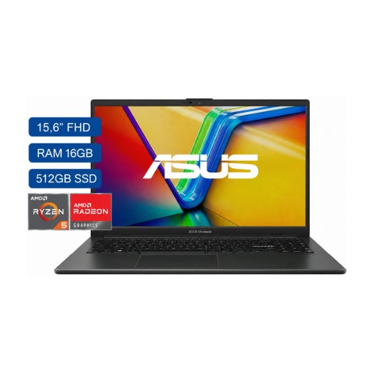 ASUS Vivobook – Ryzen 5 40 – 15.6″ – FHD – 16GB – 512GB – Mixed Black