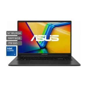 ASUS Vivobook – Intel 9 270H – 16″- WUXGA – 16GB – 1TB – Indie Black