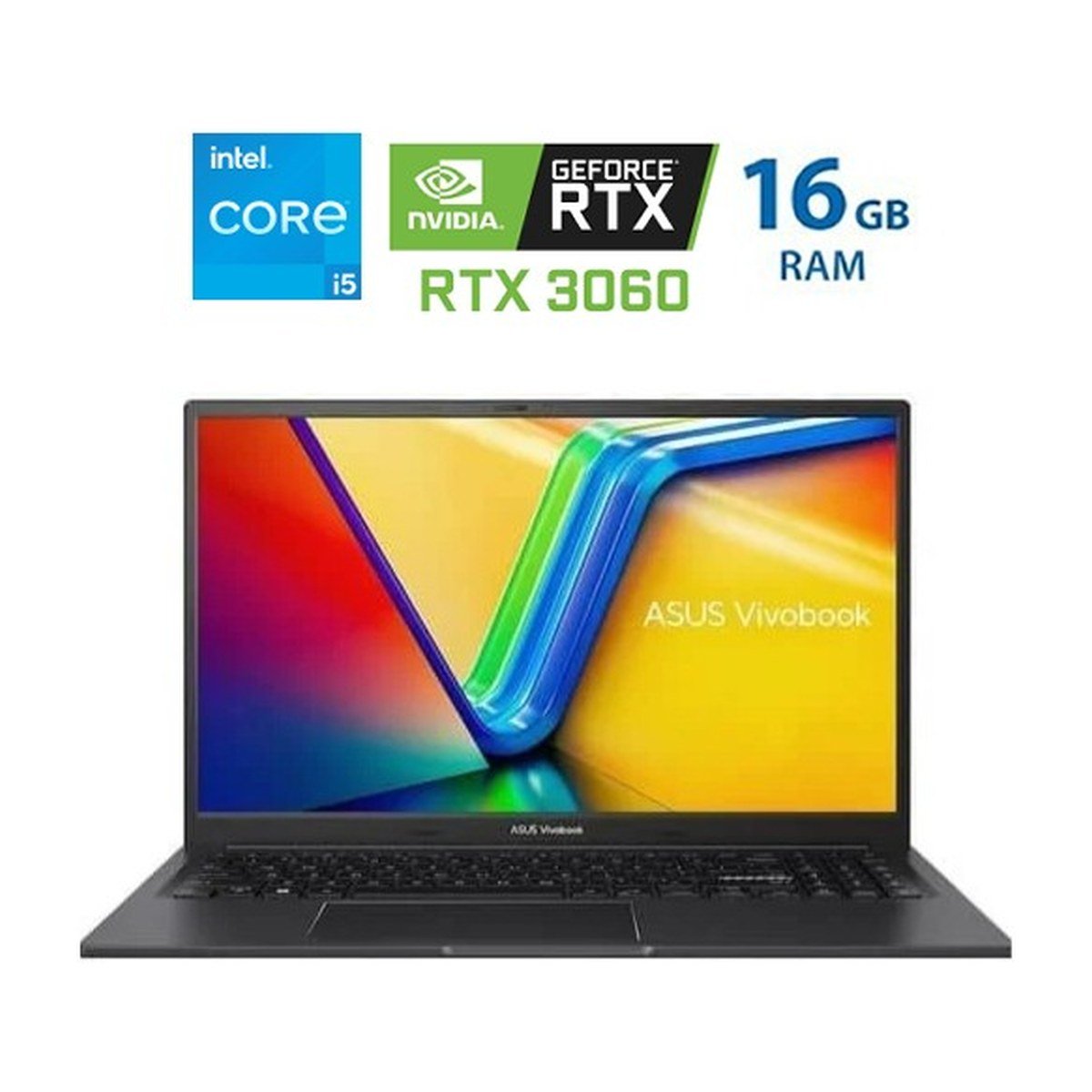 Asus Vivobook – Intel Core I5 210H – 16 » Wuxga – 16GB – 512GB – RTX 3060 6GB – Matte Black
