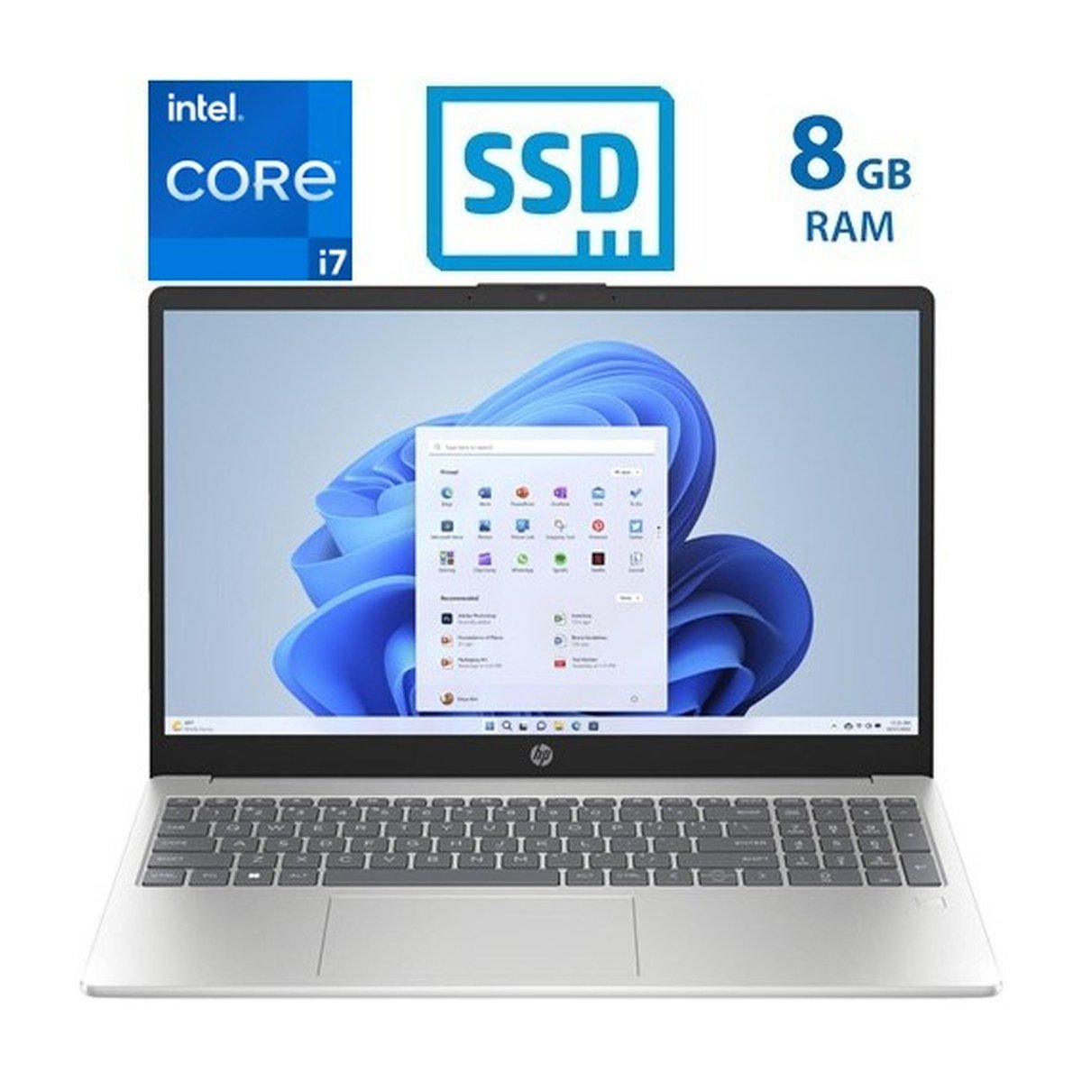HP 15-fd0777nr- I7-1255U – 8GB DDR4 – 256GB