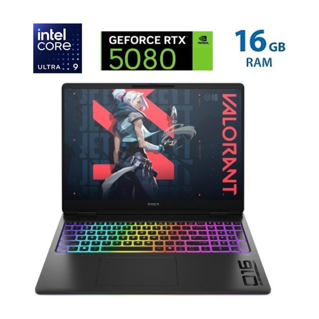 HP Omen Max 16 – Intel Core Ultra 9 275HX – 16″ – Wuxga – IPS – 32GB – 1 TB – RTX 5080 – 240Hz
