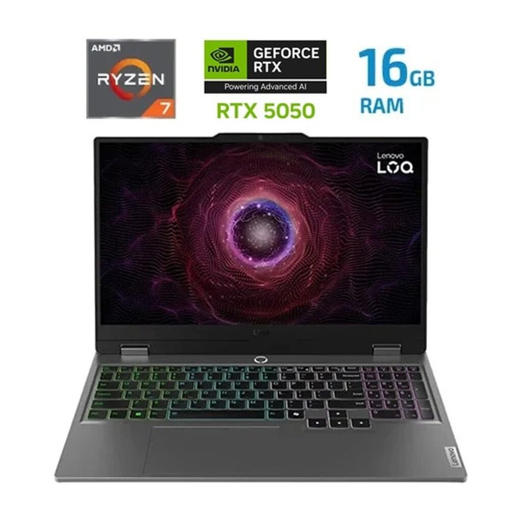 Lenovo LOQ – R7 250- 16GB – 512 SSD – RTX 5050 – Luna Grey