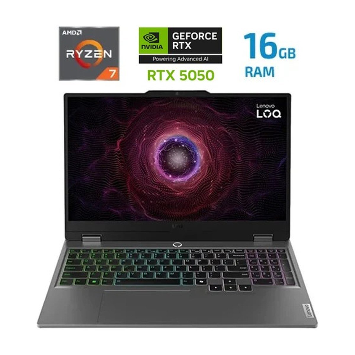Lenovo LOQ – R7 250- 16GB – 512 SSD – RTX 5050 – Luna Grey