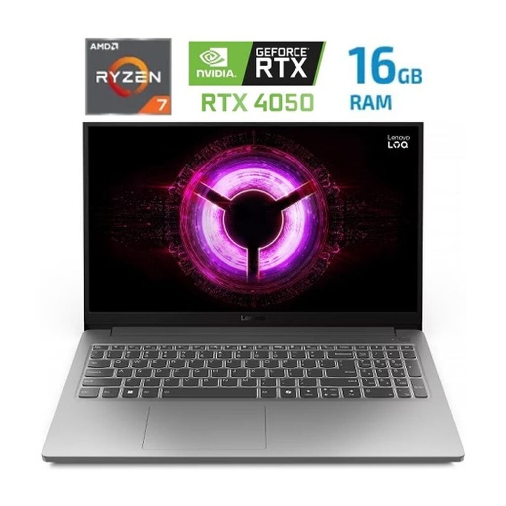 Lenovo LOQ – R7 7735HS – 16GB – 512GB SSD – RTX4050 – Luna Grey