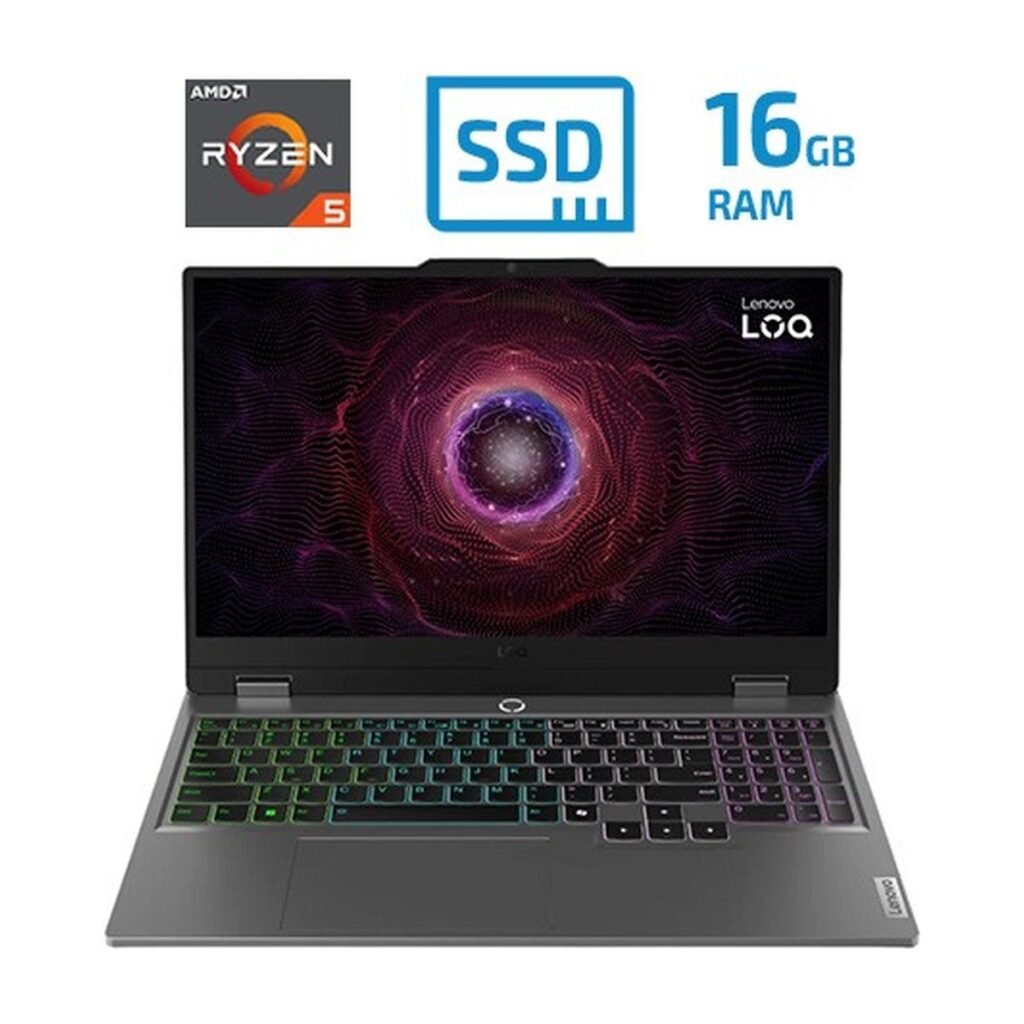 Lenovo LOQ 15AHP10 – AMD Ryzen 5 220 – 16GB – 512GB – RTX 5050