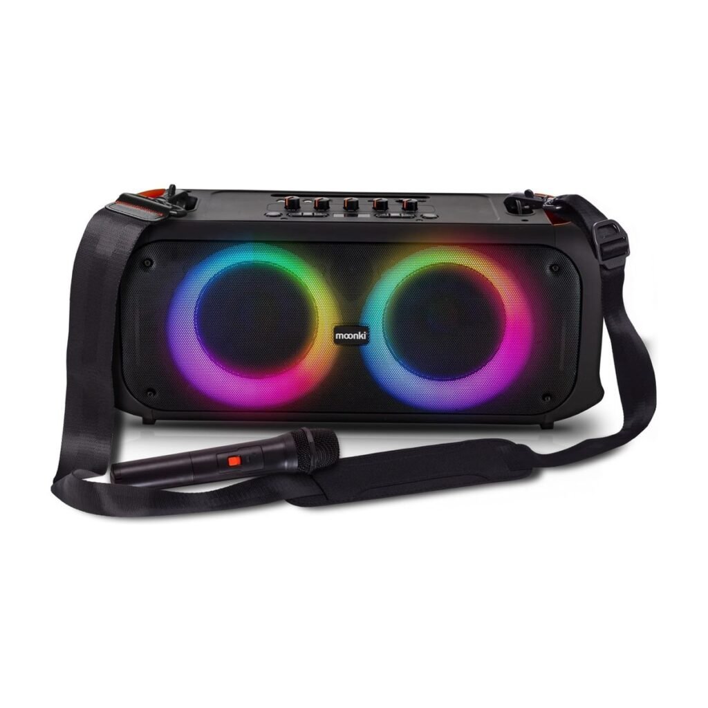 PARLANTE MOONKI TRIP – BLUETOOTH – MICROFONO – RGB – NEGRO