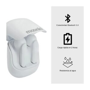 AUDIFONOS MOONKI MH-TWS33 – BT – BLANCO