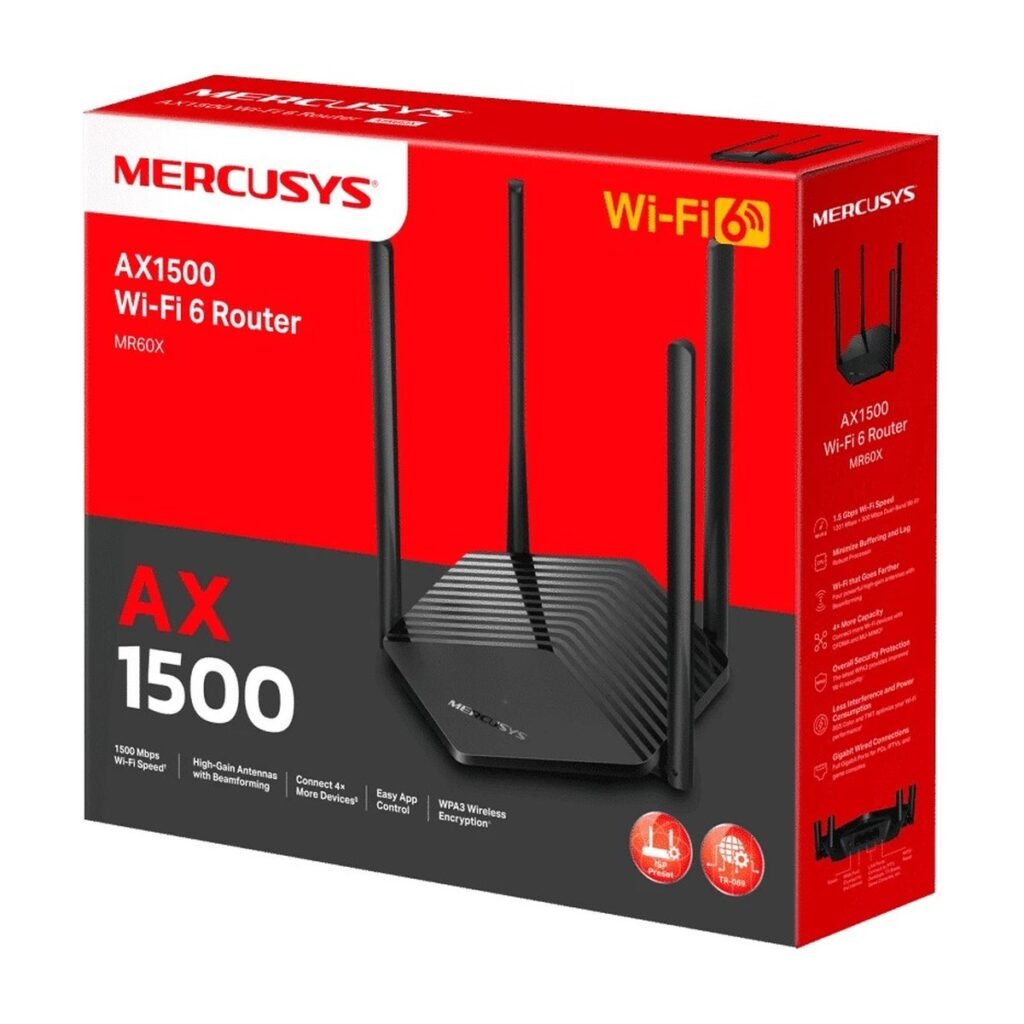 Router MERCUSYS MR60X AX1500 WiFi 6