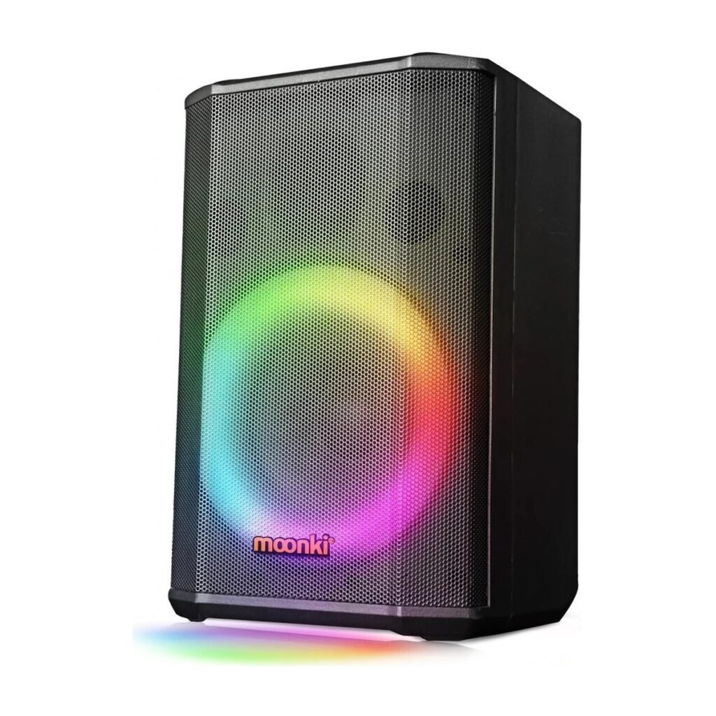 PARLANTE MOONKI MALIBU MAX – BLUETOOTH – 2 MICROFONO – RGB – NEGRO