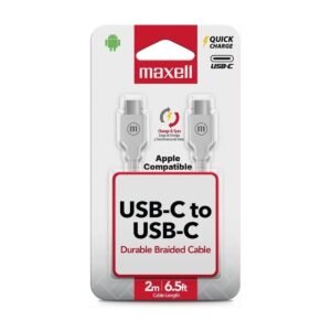 MAXELL TRENZADO USB-C A USB-C 2M