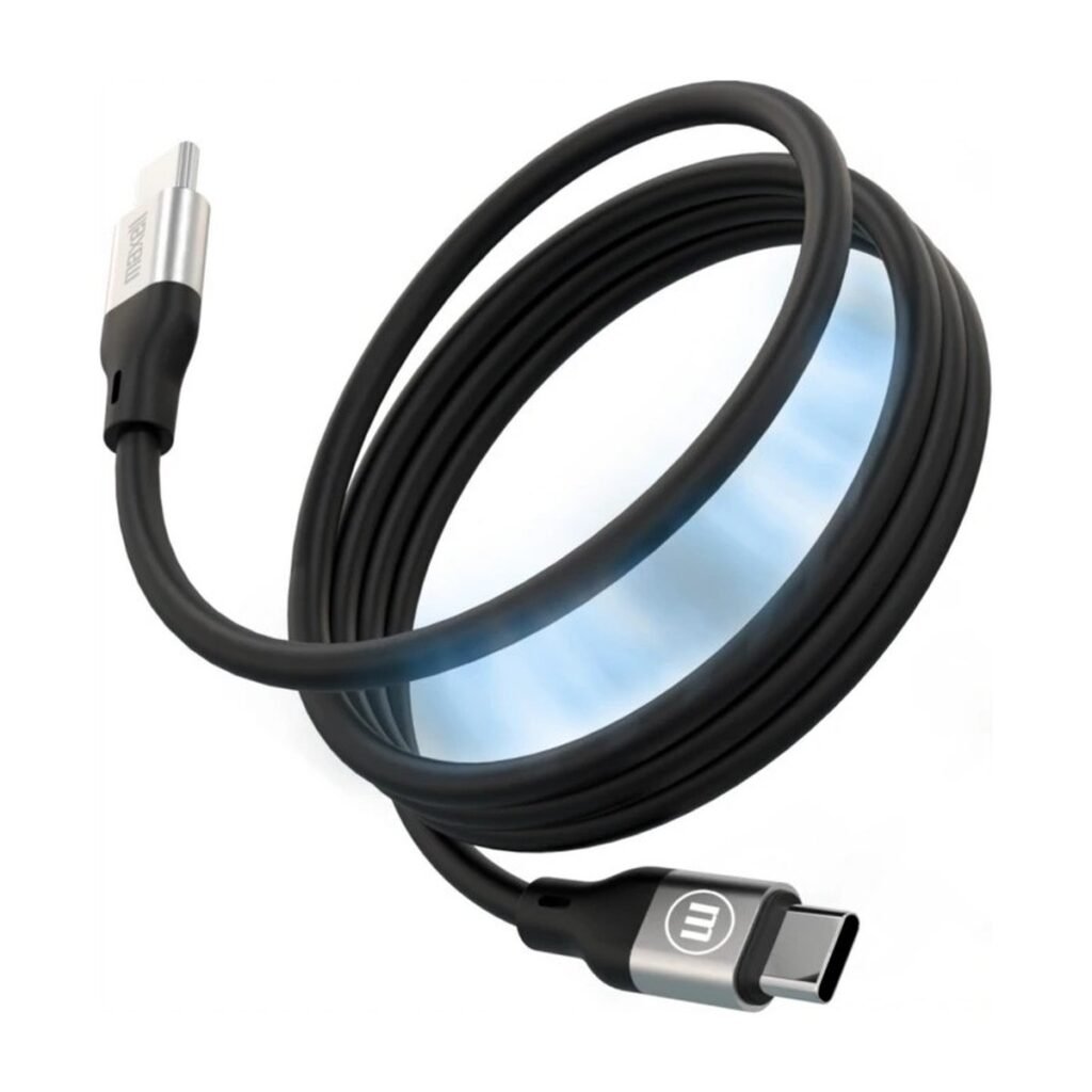 MAXELL TRENZADO USB-C A USB-C 1.2M MAGNETICO