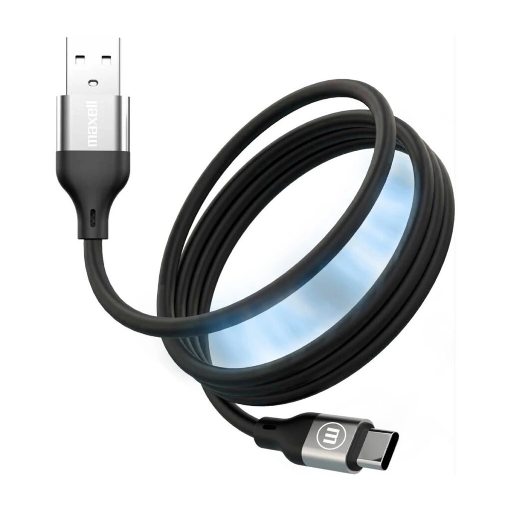 MAXELL TRENZADO USB-A A USB-C 1.2M MAGNETICO