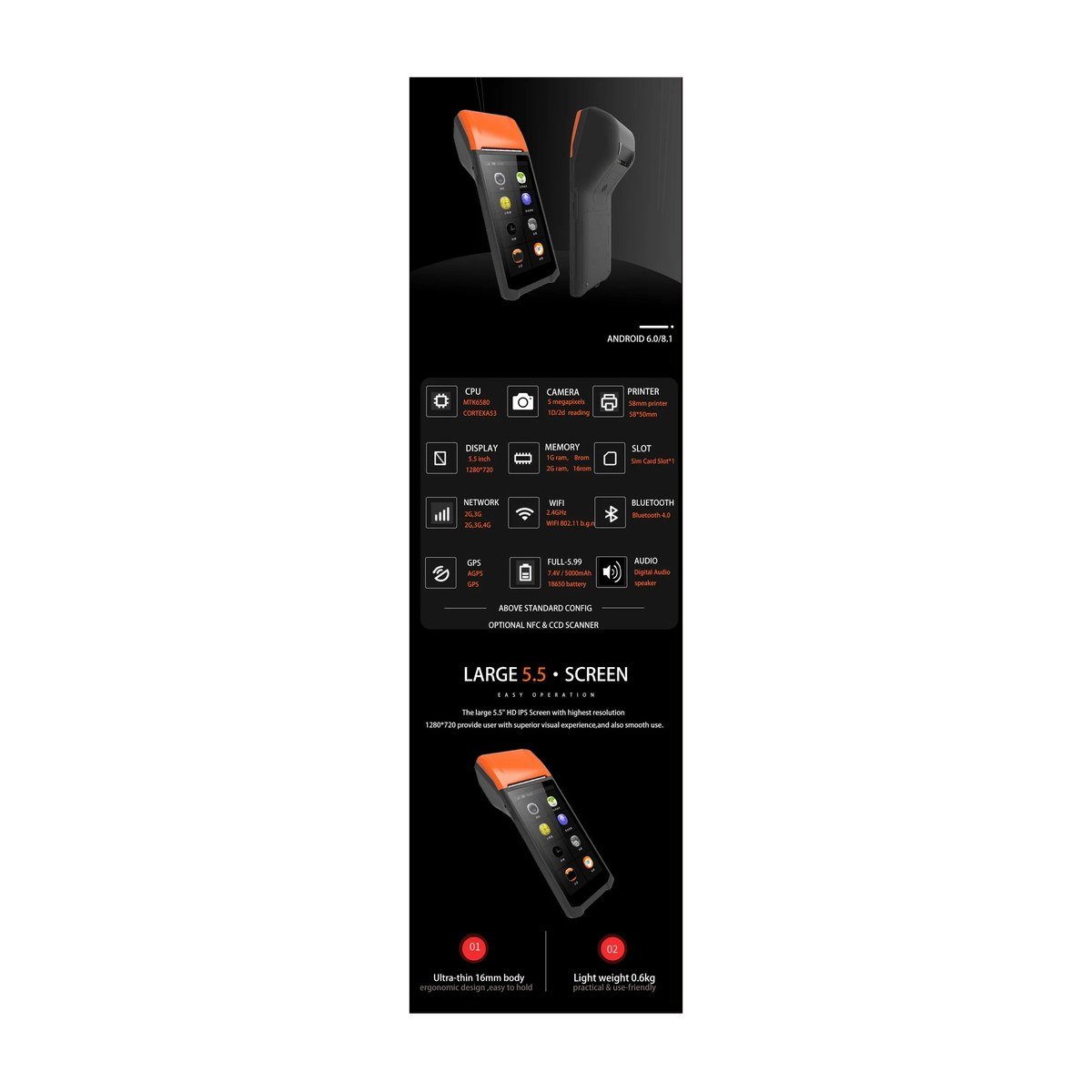 TERMINAL NETUM CON IMPRESORA PORTATIL