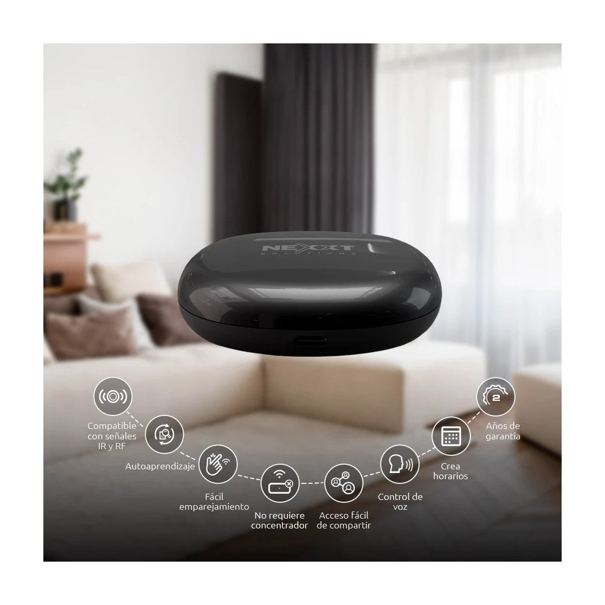 CONTROL UNIVERSAL INTELIGENTE IR+RF NEXXT