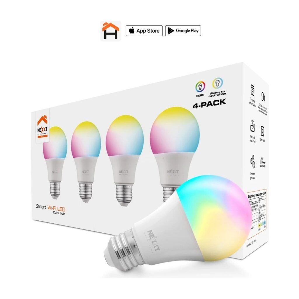BOMBILLO NEXXT SMART LED RGB 4PACK