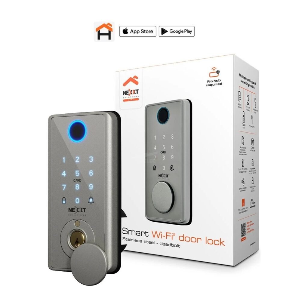 CERRADURA SMART WIFI NEXXT PLATEADO