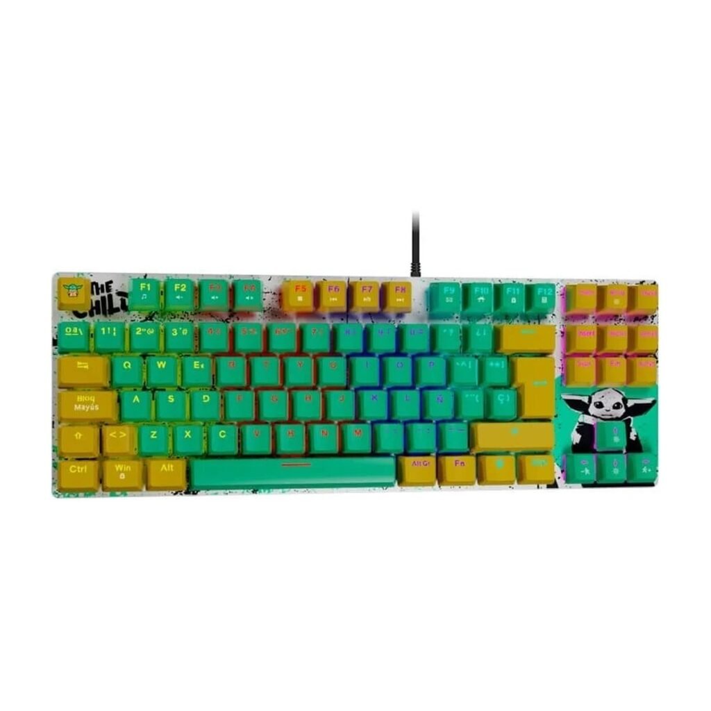 TECLADO GAMING PRIMUS BALLISTA 81T - STAR WARS GROGU - VERDE