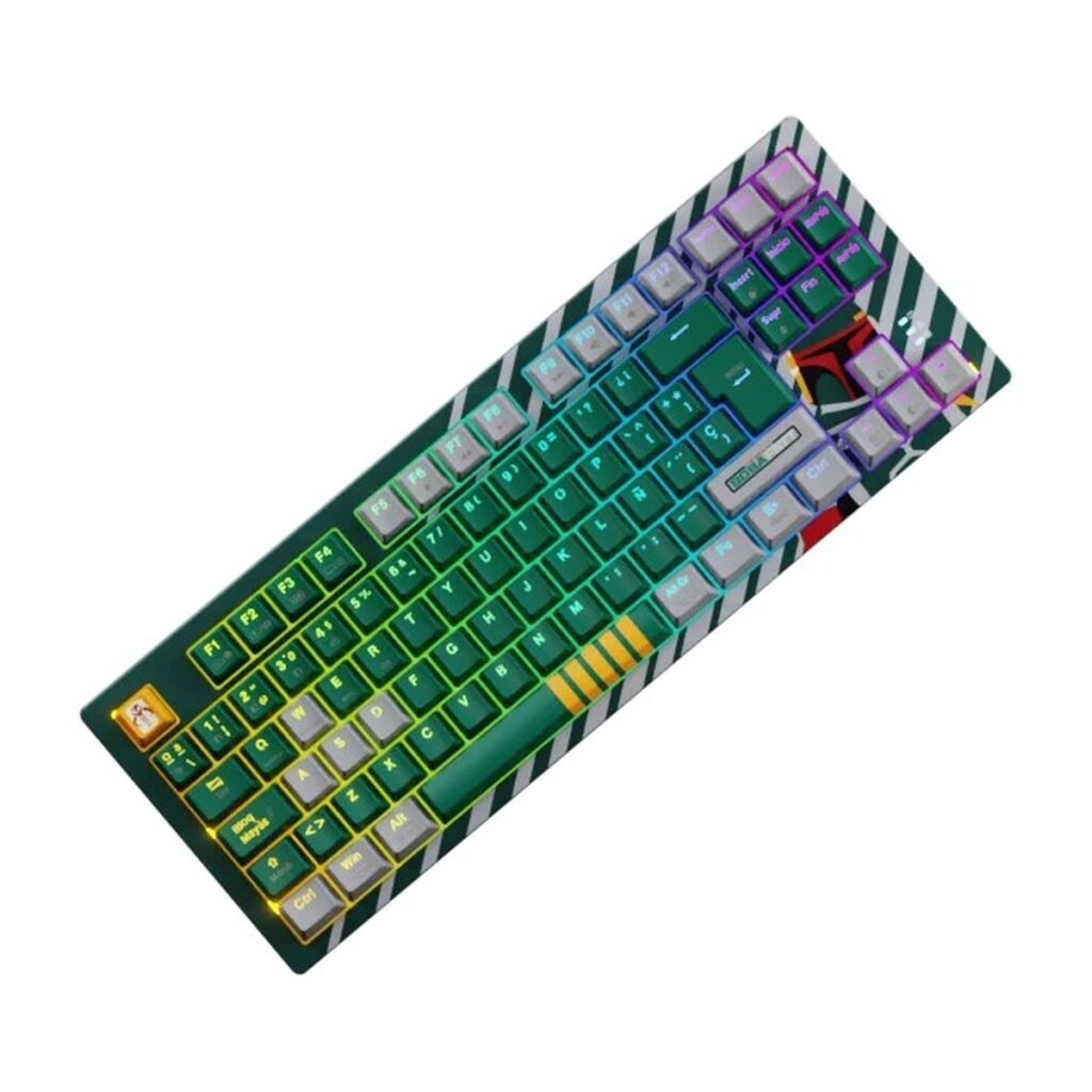 TECLADO MECANICO PRIMUS BALLISTA 82T - STAR WARS BOBA FETT - INALAMBRICO