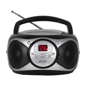 PARLANTES SHARP BOOMBOX STEREO – AM – FM – CD – AUX – NEGRO