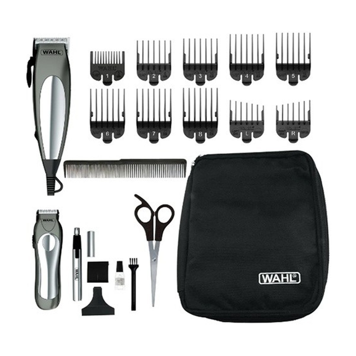 Wahl Rasuradora Deluxe Groom Pro – 21Pcs – Plateada – 79305-3608