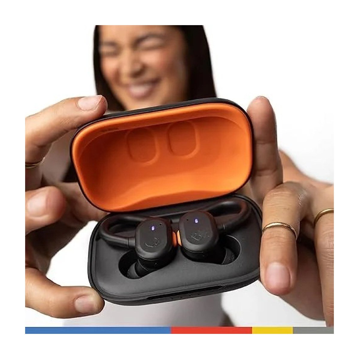 AUDIFONOS SKULLCANDY PUSH PLAY ACTIVE – BLUETOOTH – NEGRO-NARANJA