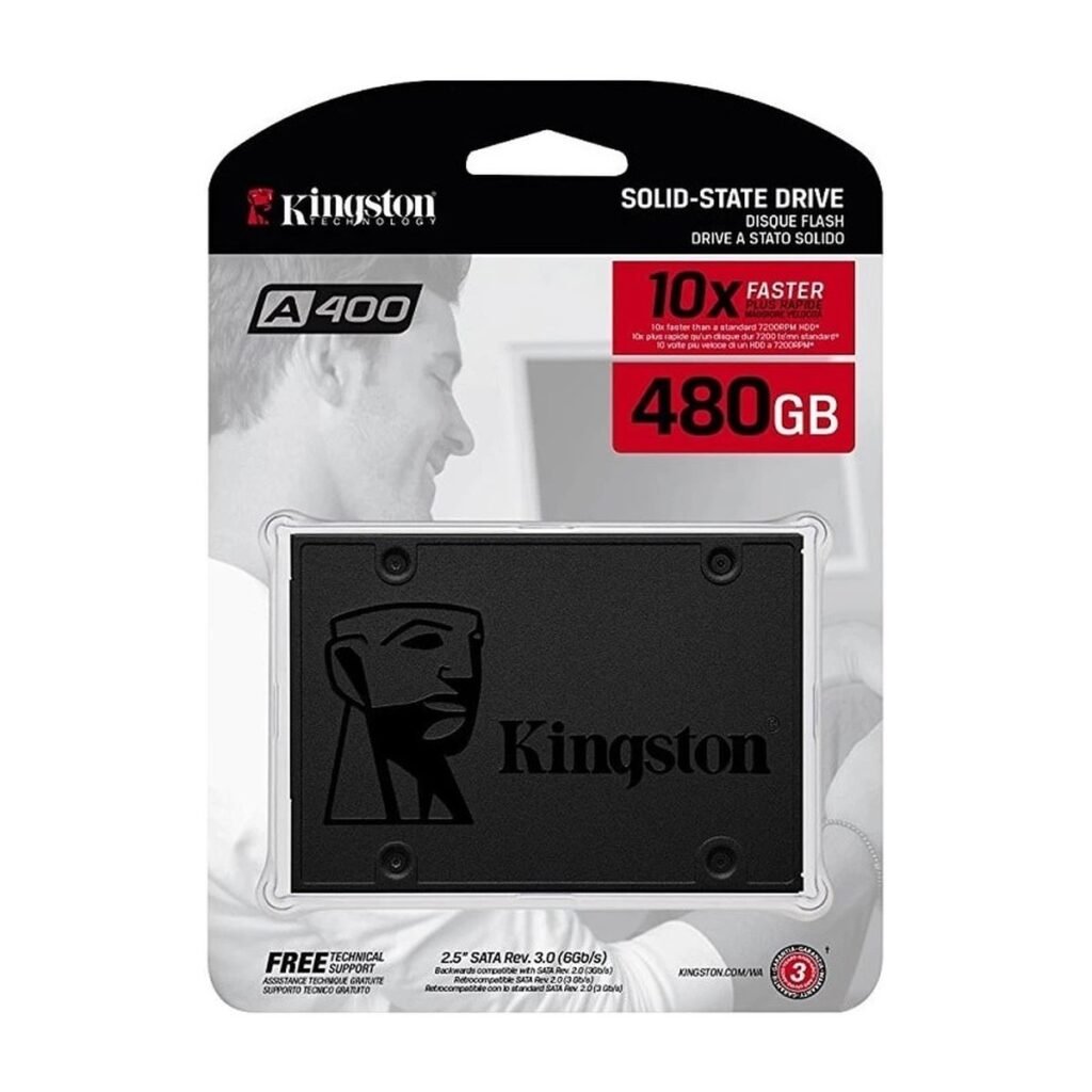SSD Kingston A400 SATA III – 480GB – 500/450 MB/s