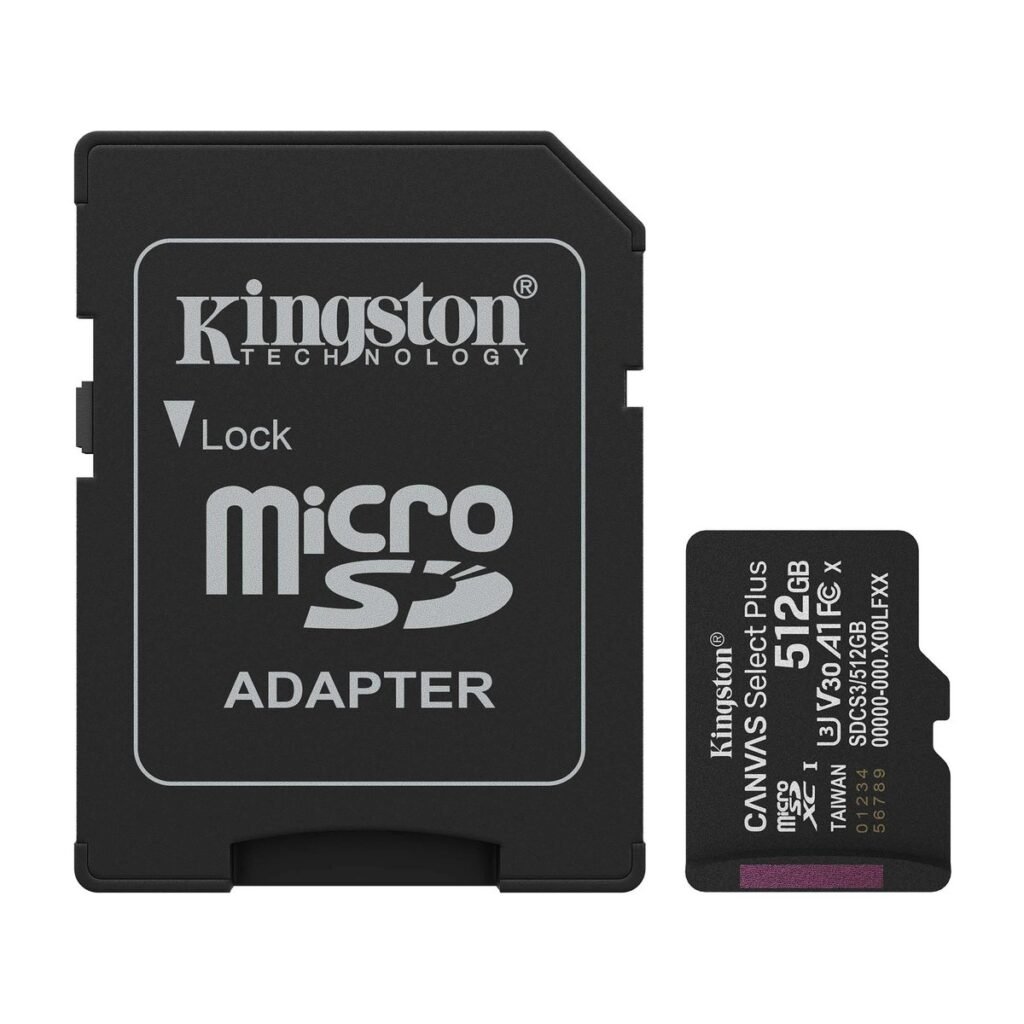 MEMORIA MICROSD KINGSTON CANVAS SELECT PLUS A1 – 512GB