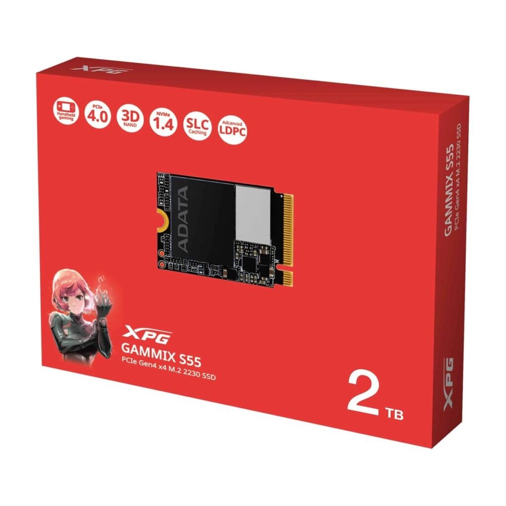 SSD M.2 XPG GAMMIX S55 – 2TB – 2230 – 5000/3700 MB/s