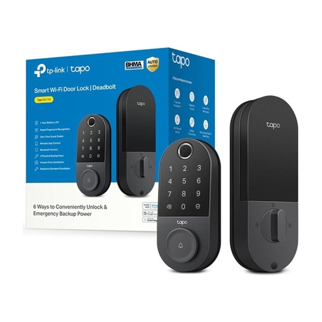 Cerradura Inteligente TP-Link Tapo DL110 – DeadBolt – Negro – Tapo DL110