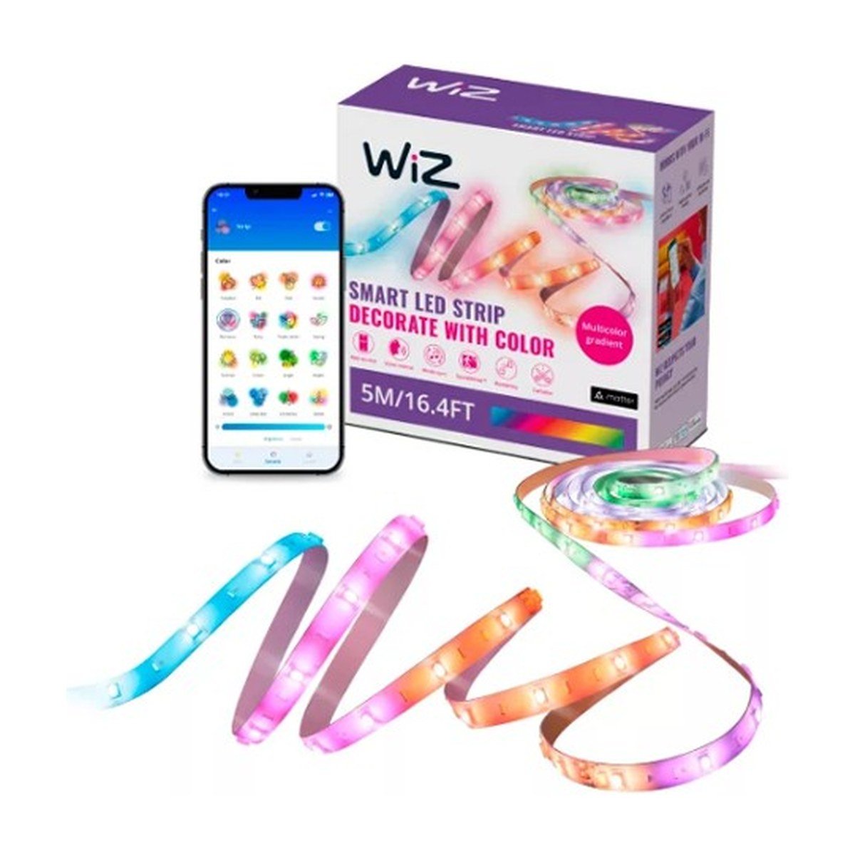 Wiz Tira de Luces Inteligente Led Multicolor Gradient – 5m