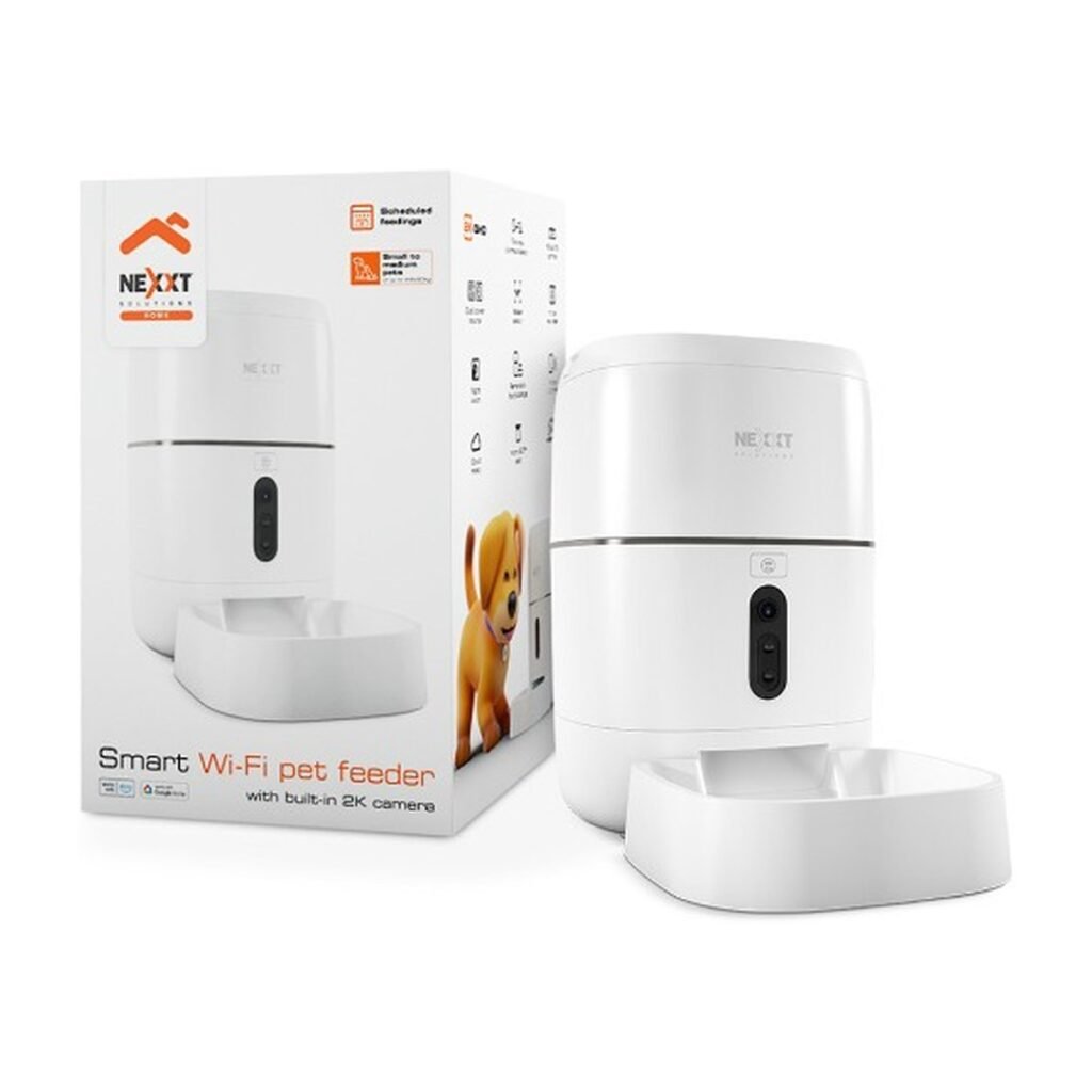 Nexxt Home Dispensador de Alimento para mascota Wifi con camara 2k v2 – NHA-P610