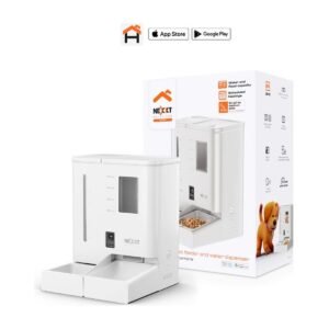 Dispensador De Alimento y Agua Para mascota Nexxt Home – Camara 2K – Blanco – NHA-P710