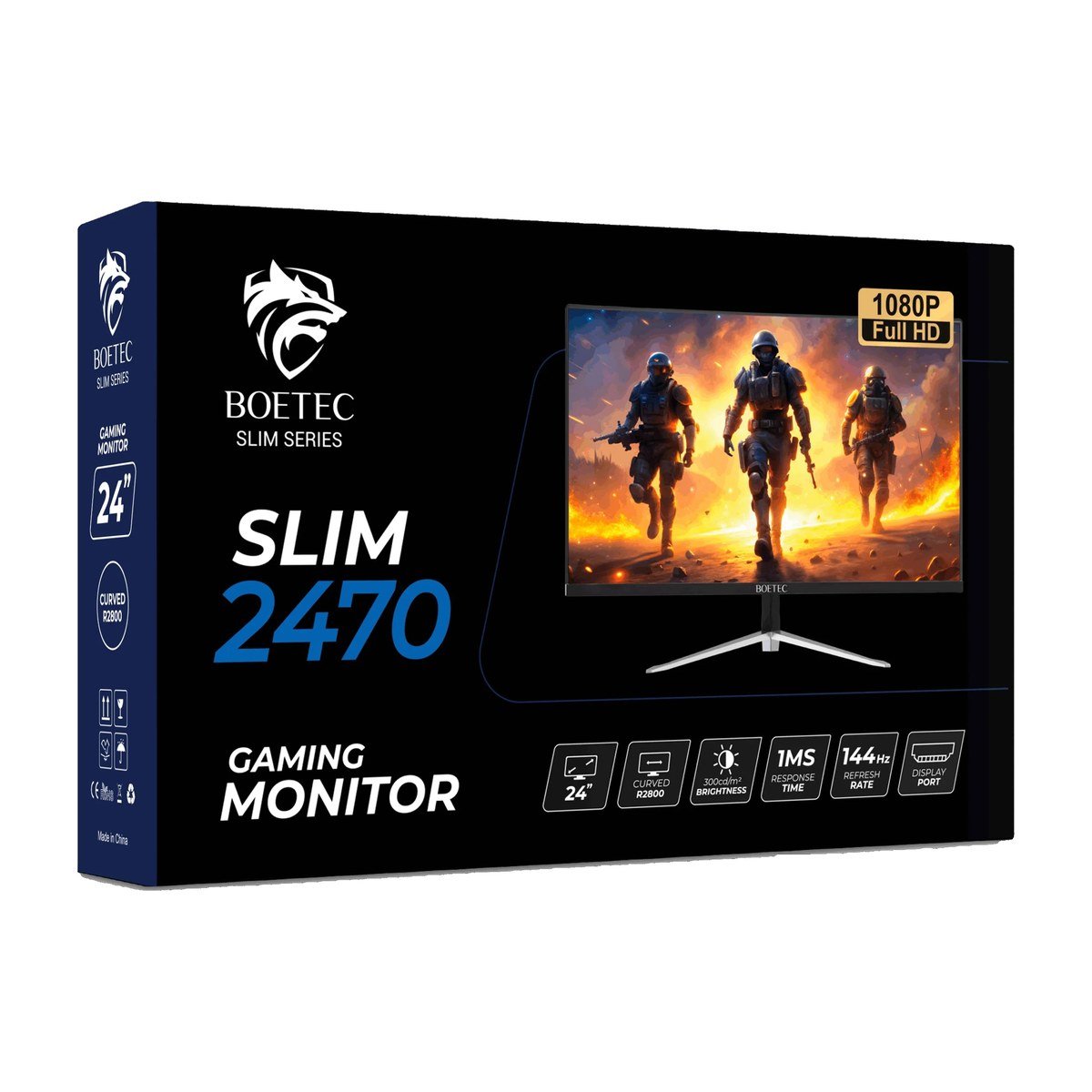 MONITOR LED IPS 24" BOETEC SLIM 2470 1MS - 144HZ - 1920X1080