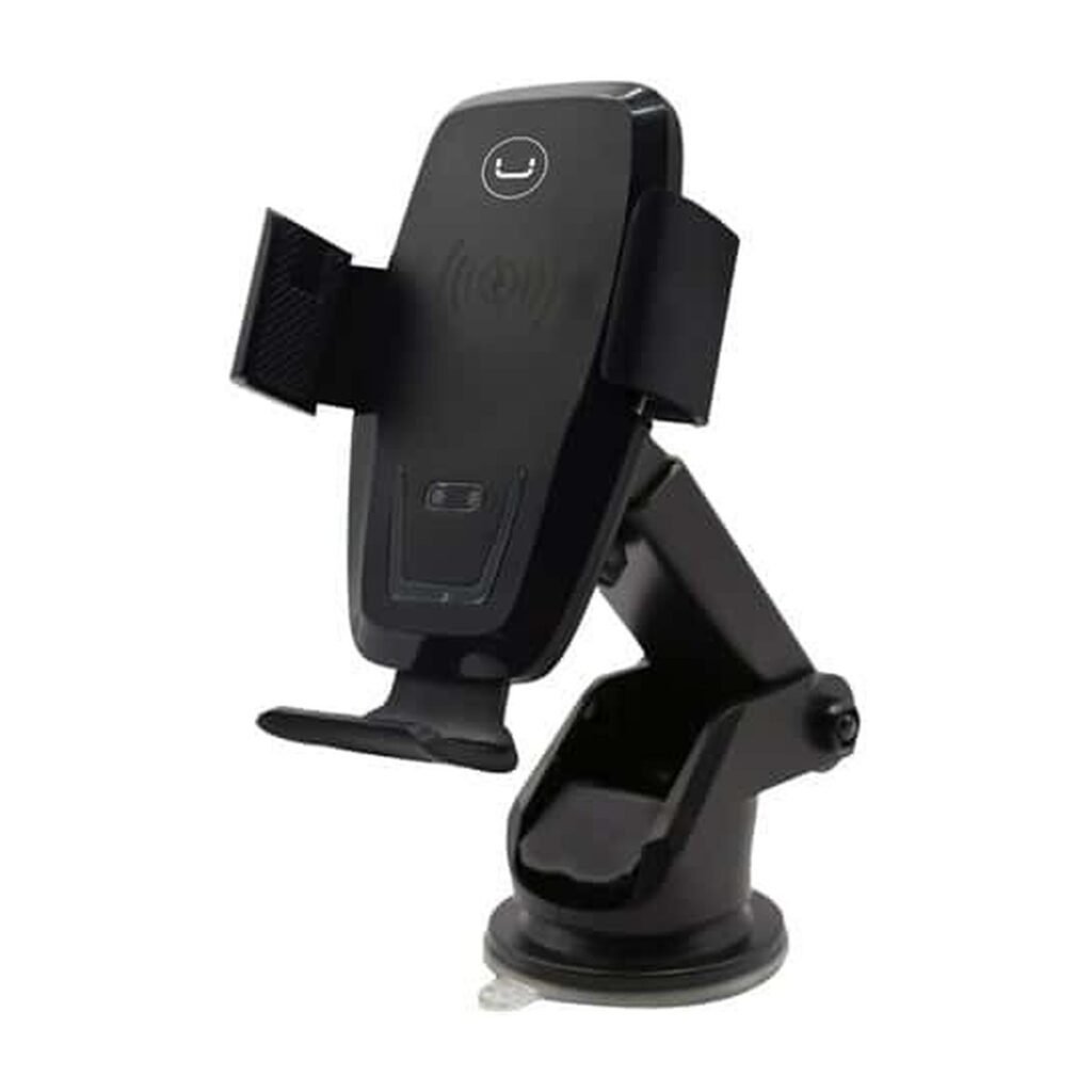 Soporte de celular UNNO para Carro con carga inalambrica 10W – CH3009BK