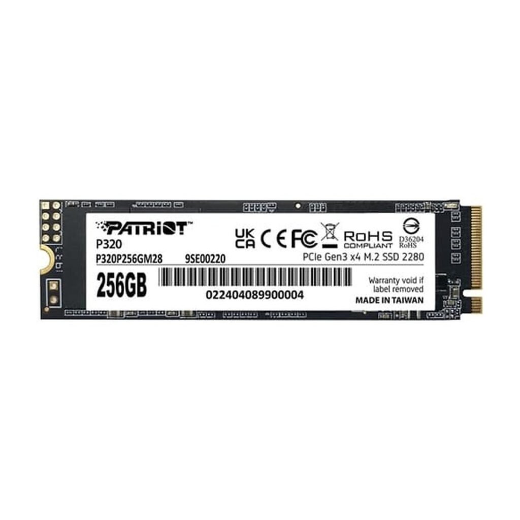 Patriot P320 256GB PCIe Gen3 x4 – P320P256GM28