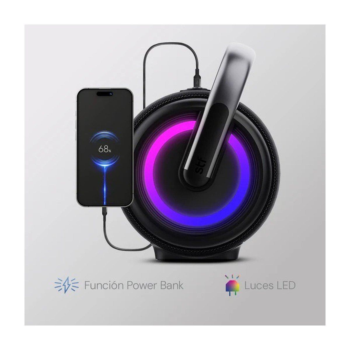 PARLANTE STF BOOST POWER MAX – 110W – TWS – RGB