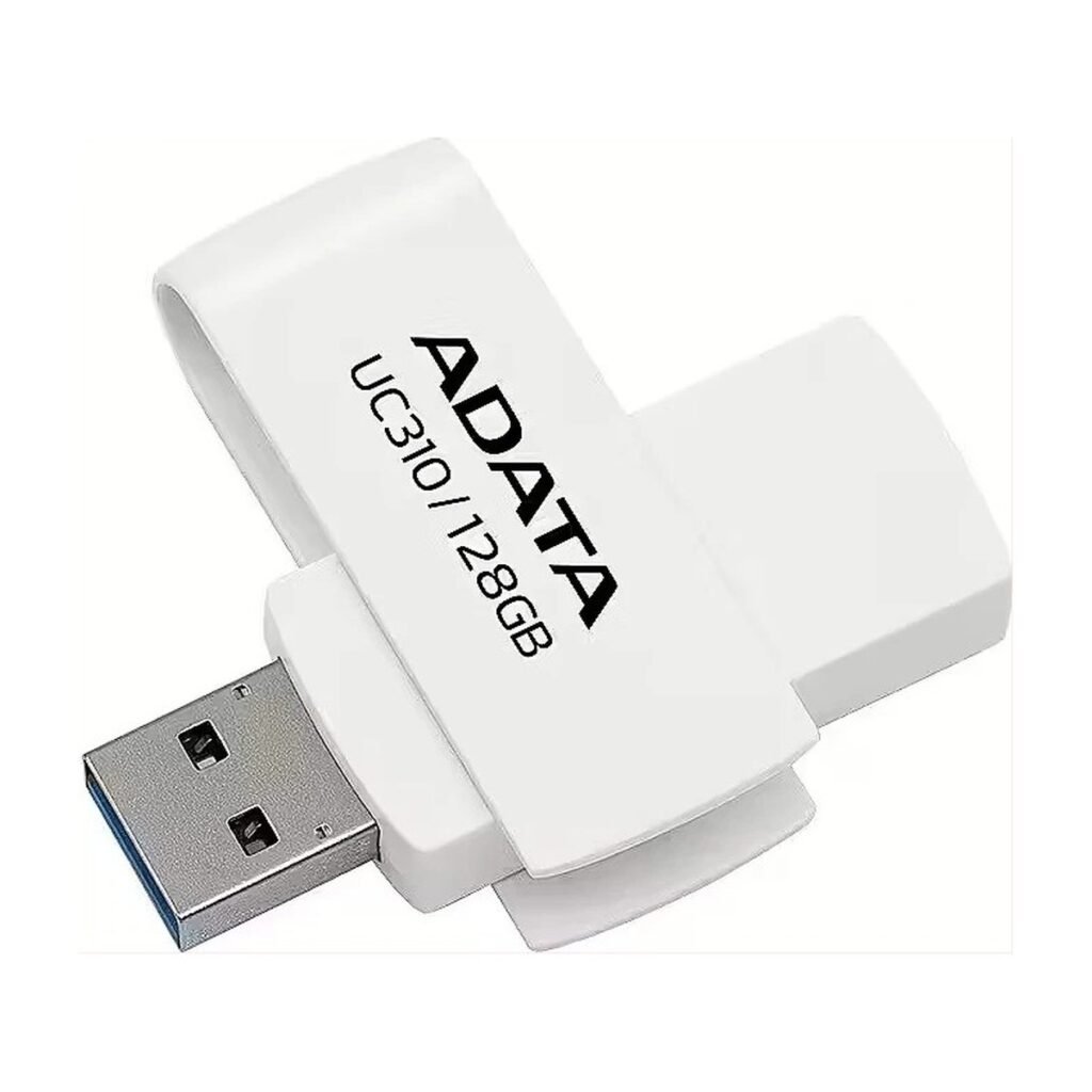 MEMORIA USB ADATA UC310 – USB 3.2 – 128GB – BLANCO – 100MB