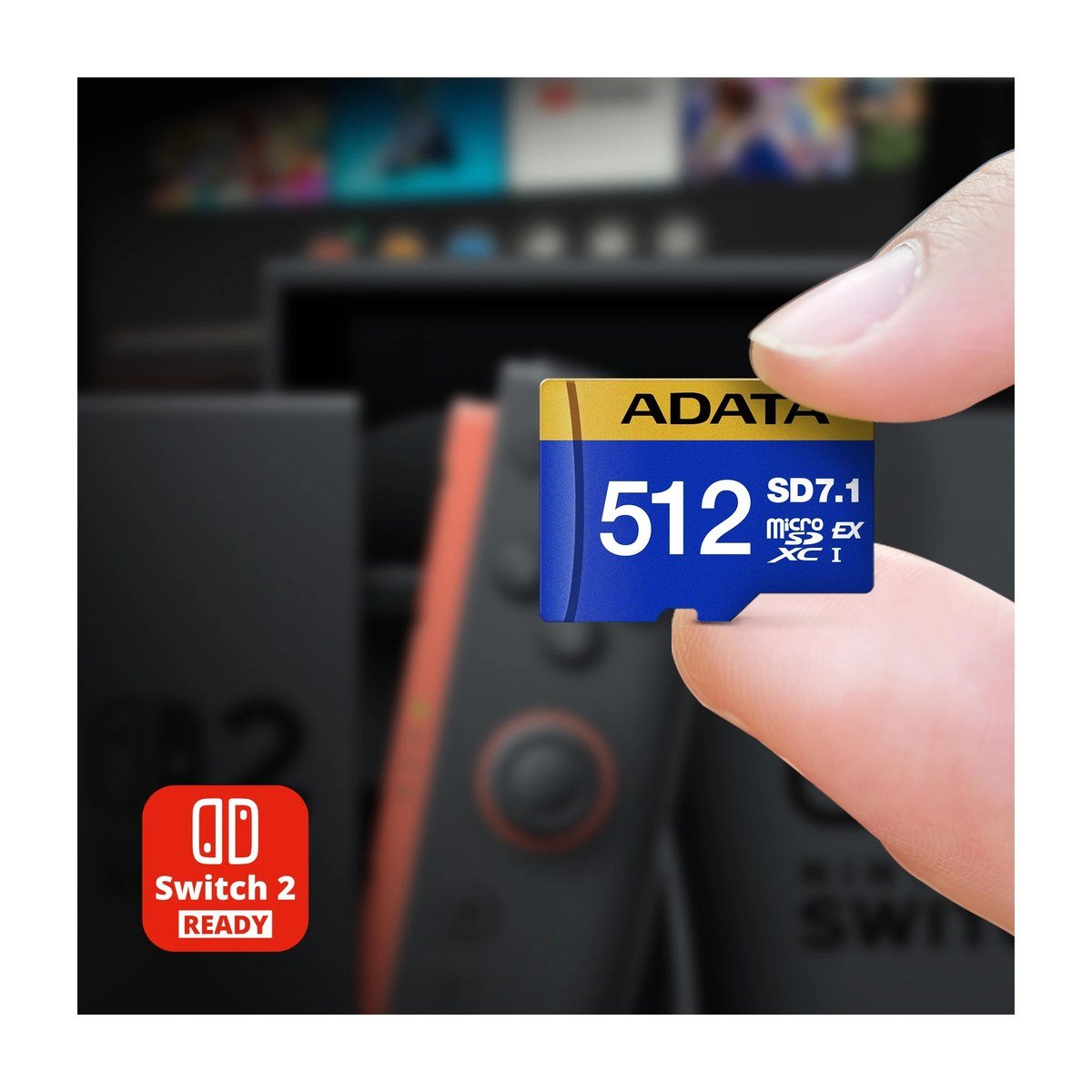 MEMORIA MICROSD ADATA SD7.1 – 256GB – PARA NINTENDO SWITCH 2